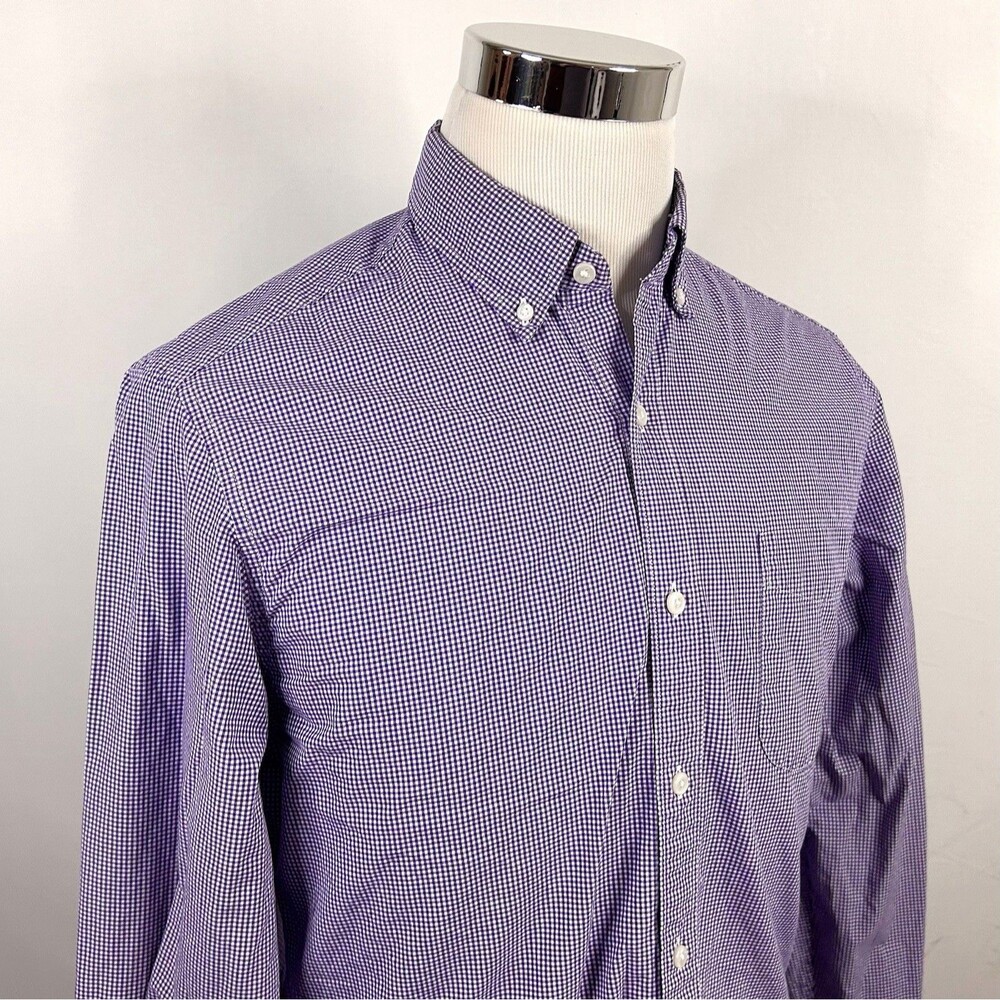 J. Crew Purple Checkered Button Down Shirt